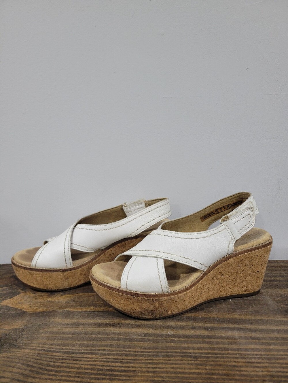 Clarks Cork Platform Wedges